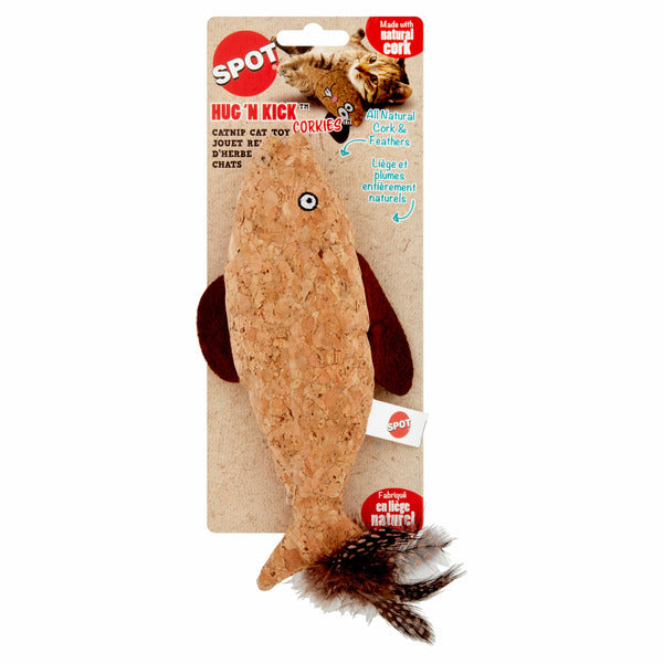 SPOT Hug 'n Kick Corkies Catnip Cat Toy