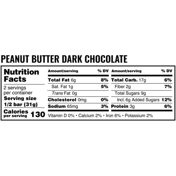 Kate's Real Food Organic Snack Bar, Peanut Butter Dark Chocolate
