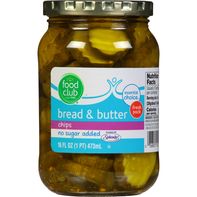Food Club Pickles, Bread & Butter Chips, Fresh Pac...
️