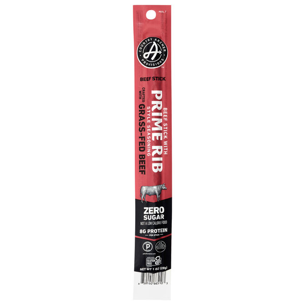Country Archer Zero Sugar Grass-Fed Beef Stick with Prime Rib