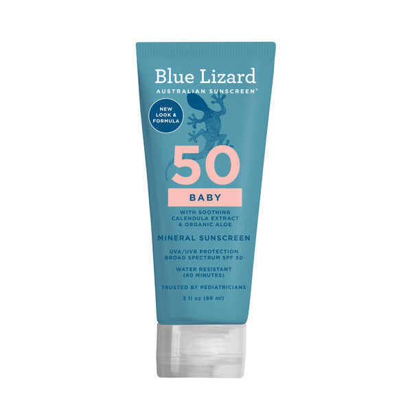 Blue Lizard Australian Sunscreen Baby SPF 50 Mineral Sunscreen Lotion