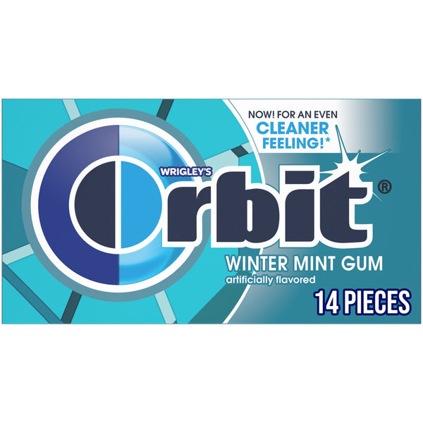 Orbit Gum Wintermint Sugar Free Chewing Gum Single Pack