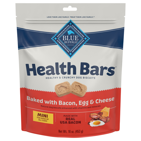 Blue Buffalo Baked with Bacon, Egg & Cheese Mini Dog Biscuits