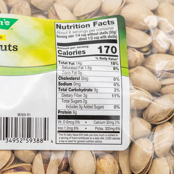 Eillien's Roasted & Unsalted Pistachios