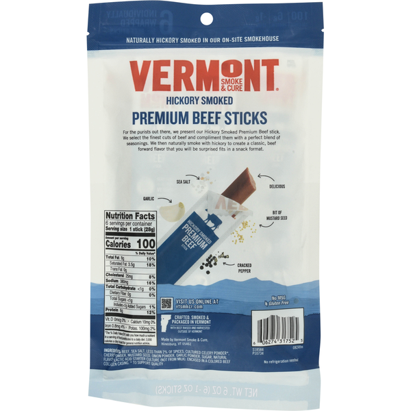 Vermont Creamery Hickory Smoked Premium Beef Sticks