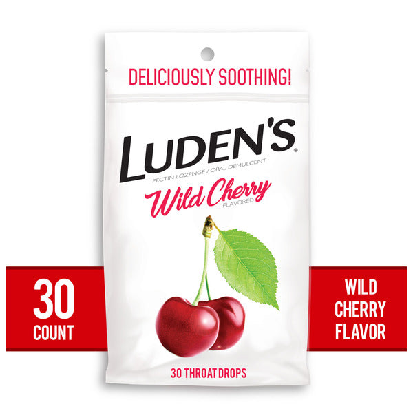 Luden's Soothing Throat Drops  Wild Cherry