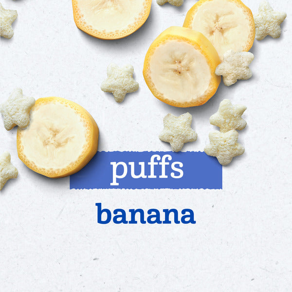 Gerber Stage 3 Baby Snacks Banana Puffs Puffed Grain Snack Baby Led Feeding