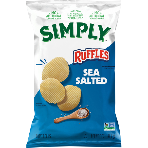 Ruffles Sea Salt Potato Chips