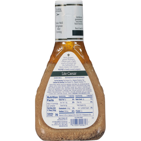 Ken's Steak House Lite Caesar Dressing & Marinade