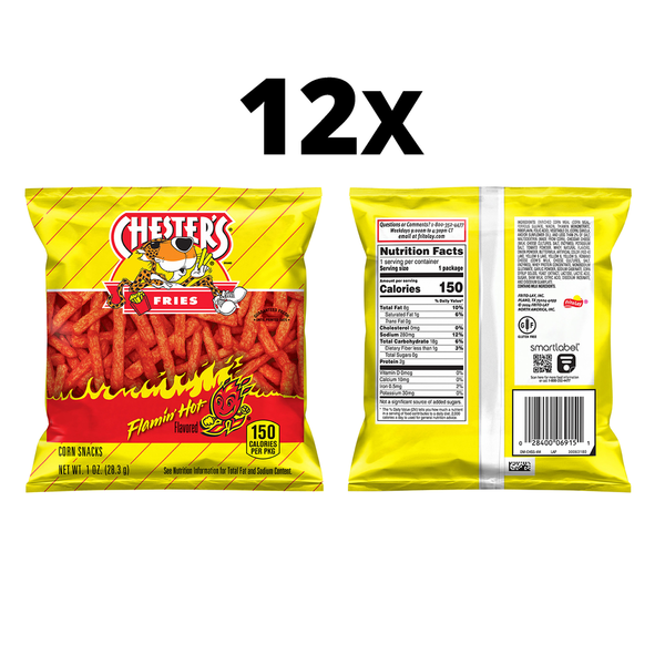Chester's Fries, Flamin' Hot Flavored Corn Snacks