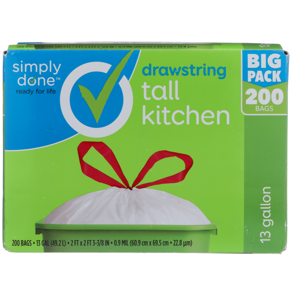 Simply Done Tall Drawstring Kitchen Bags