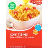 Food Club Cereal, Corn Flakes, Family Size️