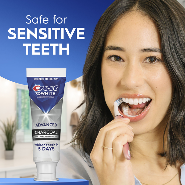 Crest 3DWhite Advanced Toothpaste, Charcoal