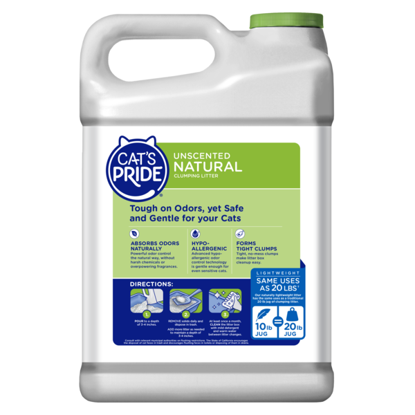 Cat's Pride Natural Unscented Lightweight Clumping Clay Cat Litter