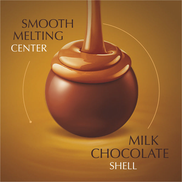 Lindt Lindor Caramel Milk Chocolate Candy Truffles