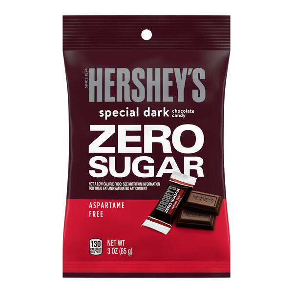 Hershey's SPECIAL DARK Zero Sugar Chocolate Candy Bag, 3 oz