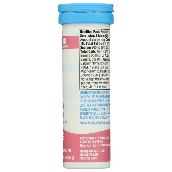 Nuun Zero Rspbrrylmnade Tab 6(8X10)Ct Us