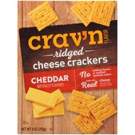 Crav'n Flavor Cheddar Ridged Cheese Crackers️