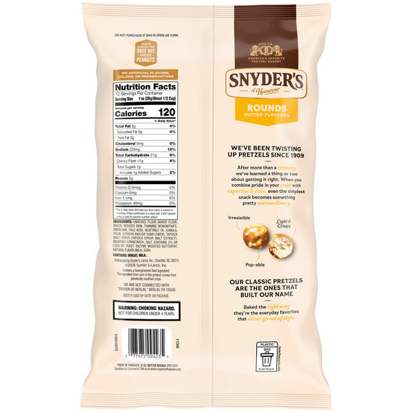 Snyder's of Hanover Butter Flavored Mini Pretzel Balls