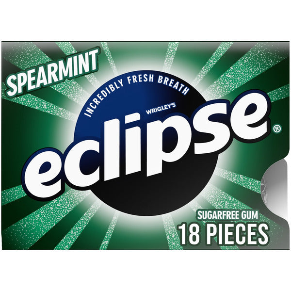 Eclipse Spearmint Sugar Free Chewing Gum Single Pack 18 Piece