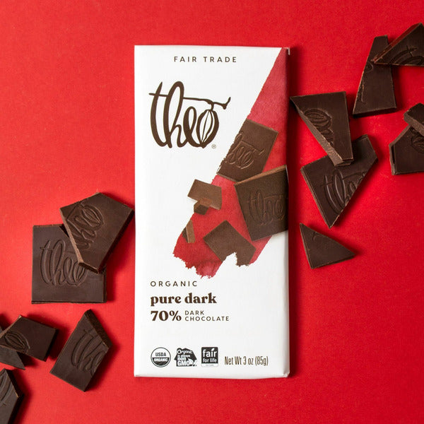 Theo Chocolate Pure Dark 70% Dark Chocolate
