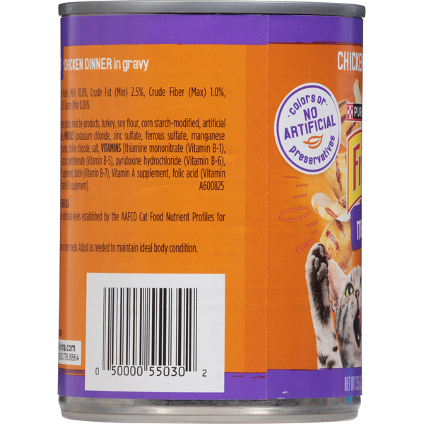 Purina Friskies Complete Adult Meaty Bits Chicken Dinner in Gravy Cat Food