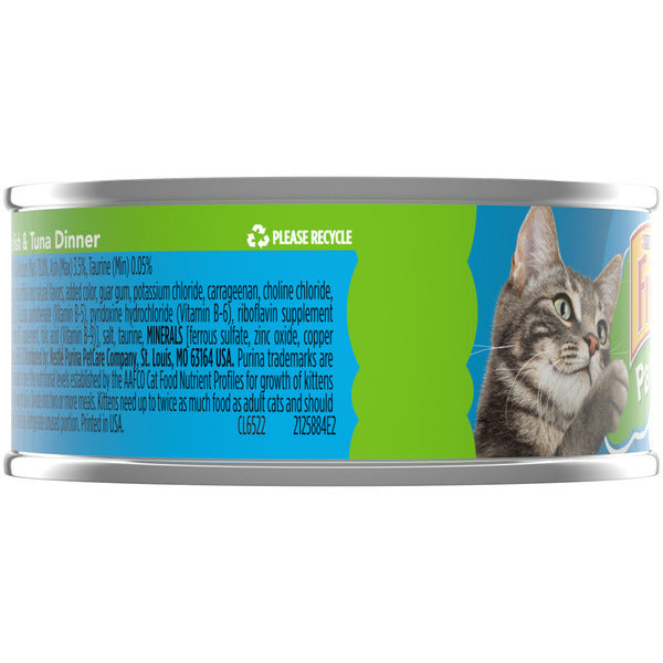 Purina Friskies Pate Wet Cat Food, Ocean Whitefish & Tuna Dinner