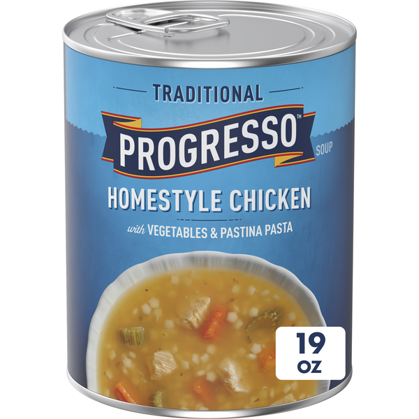 Progresso Traditional, Chicken with Vegetables & Pastina Pasta Canned Soup