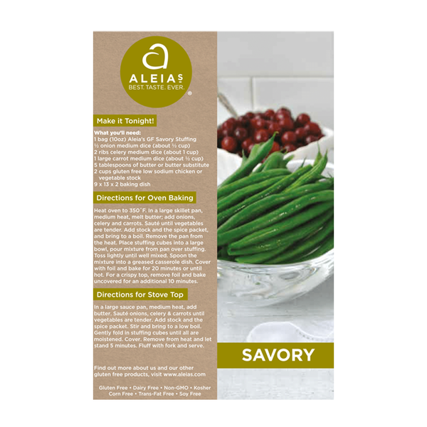 Aleia's Savory Stuffing Mix, Gluten Free