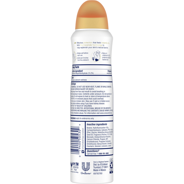 Dove Chamomile Tea Antiperspirant Deodorant Spray
