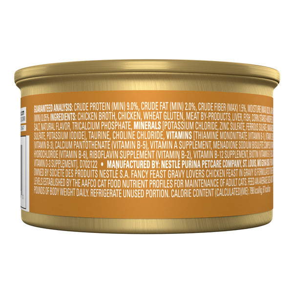 Purina Fancy Feast Gravy Lovers Chicken Feast in Gravy Gourmet Cat Food in Wet Cat Food Gravy