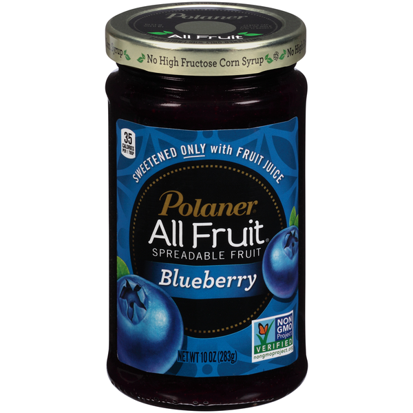 Polaner Gluten Free Blueberry Spreadable Fruit Blueberry Fruit Spread