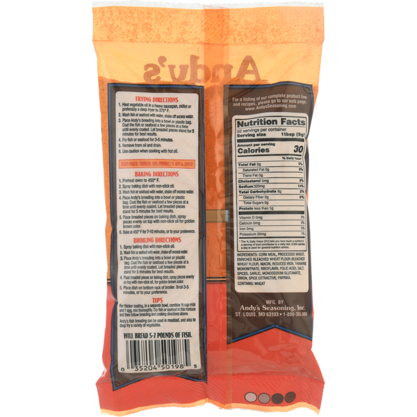 Andy's Seasoning Fish Breading, Cajun