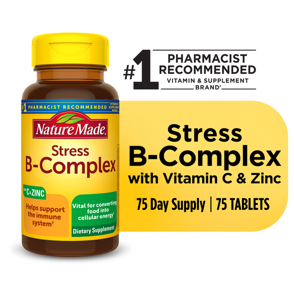 Nature Made Stress B-Complex with Vitamin C & Zinc, Tablets