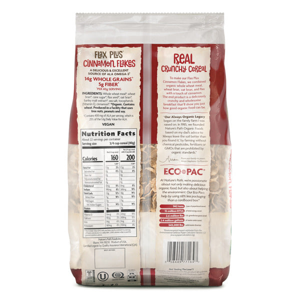 Nature's Path Flax Plus Cinnamon Flakes Cereal