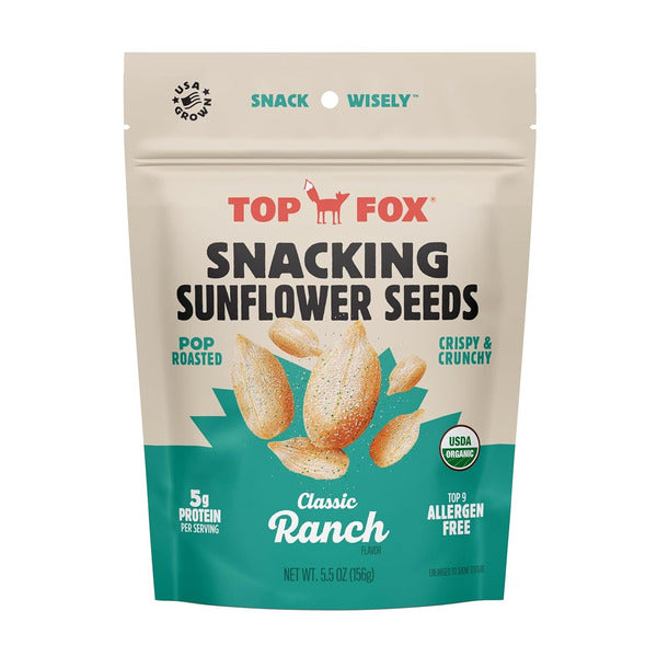 Top Fox Snacks Sunflower Seeds, Classic Ranch