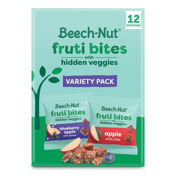 Beech-Nut Fruti Bites Toddler Snack with Hidden Veggies, Fruit Snack Variety Pack