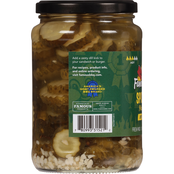 Famous Dave's Pickle Chips, Spicy Dill, Hot