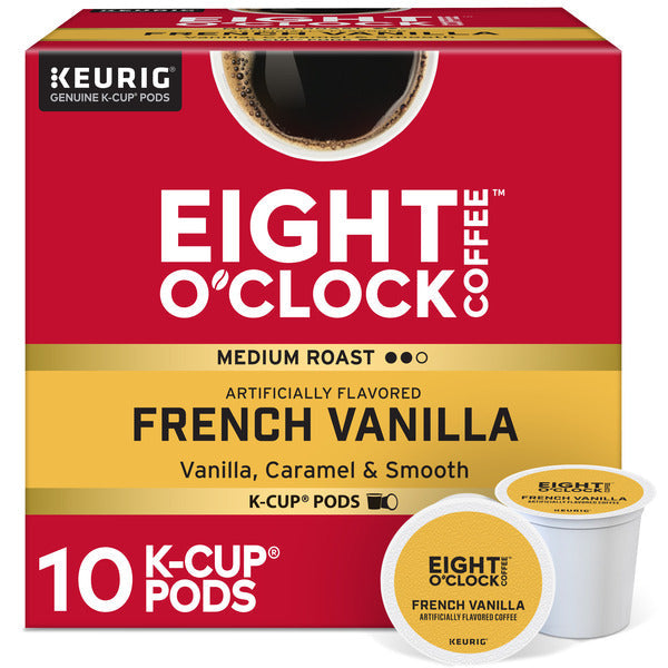 Eight O’Clock French Vanilla Medium Roast Coffee K-Cup Pods