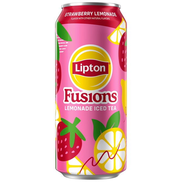 Lipton Fusions Iced Tea Strawberry Lemonade 16 Fl Oz