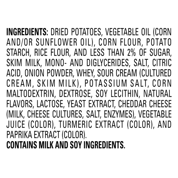 Lay's Sour Cream & Onion Flavored Potato Crisps