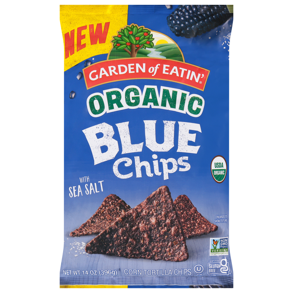 Garden of Eatin' Organic Blue Corn Tortilla Chips with Sea Salt