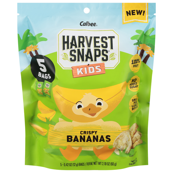 Harvest Snaps Bananas, Crispy, Kids