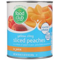 Food Club Yellow Cling Sliced Peaches In A Blend O...
️