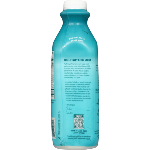 Lifeway Probiotic Smoothie + Collagen, Lactose Free, Plain, Unsweetened