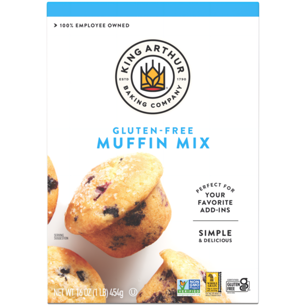King Arthur Baking Company Gluten Free Muffin Mix, Non-GMO Project Verified, Certified Kosher