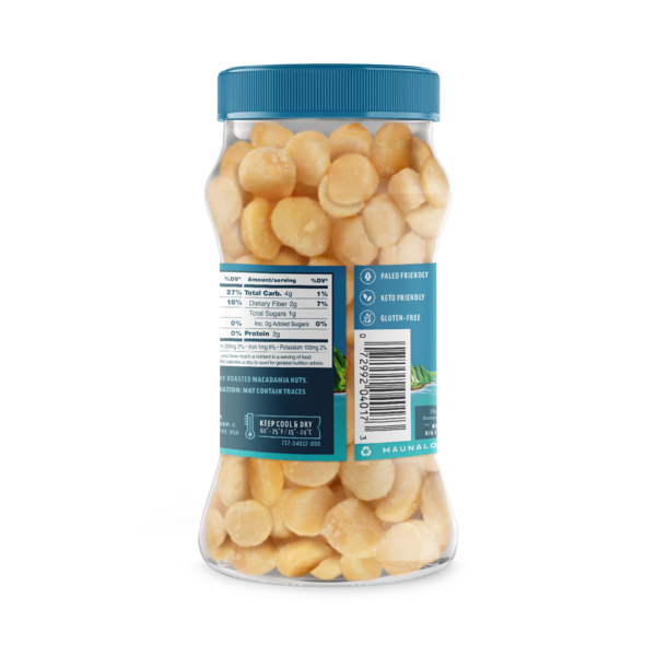 Mauna Loa Unsalted Macadamia Nuts Jar