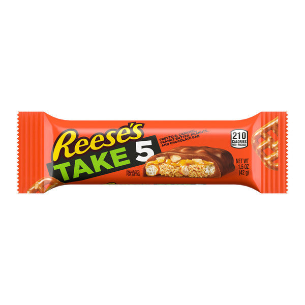 Reese's TAKE 5 Pretzel, Peanut and Chocolate Candy Bar, 1.5 oz