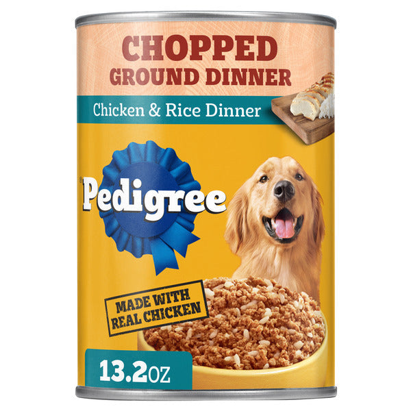 Pedigree Traditional Ground Dinner Chicken & Rice Wet Dog Food