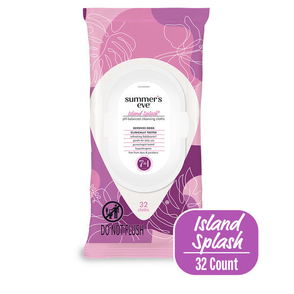 Summer's Eve Feminine Cleansing Wipes, Island Splash